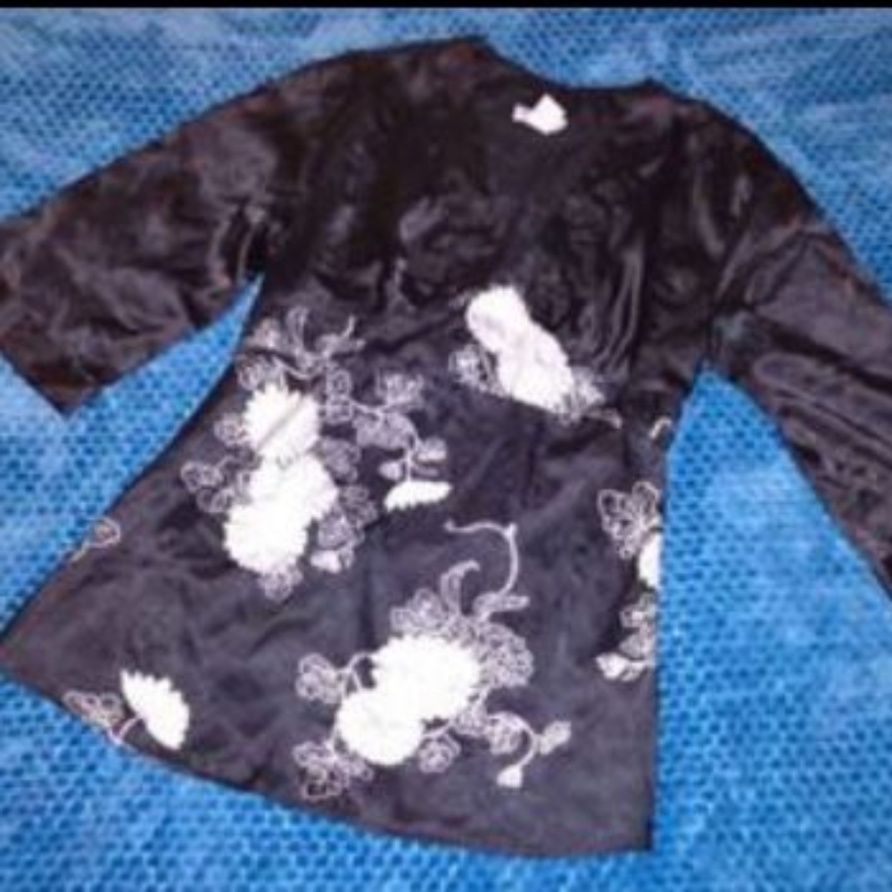 Faux silk blouse